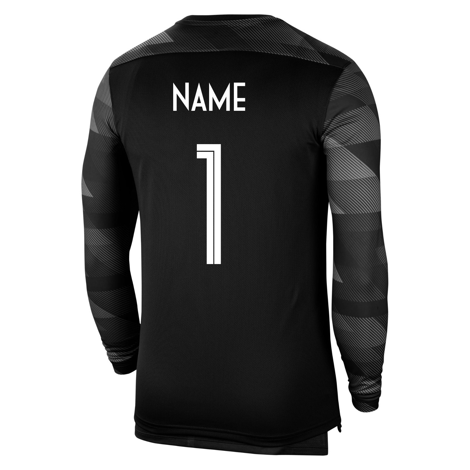 black nike goalkeeper jersey