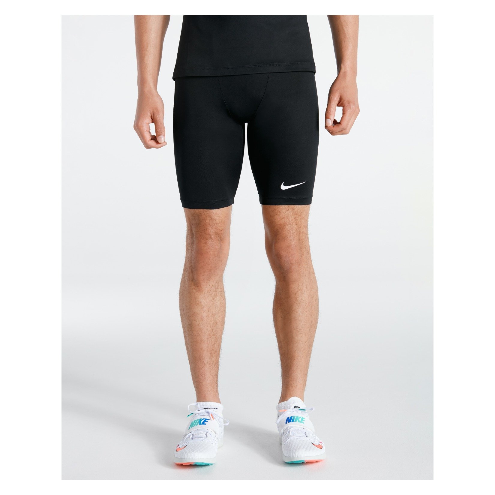 Nike Pro Dri-FIT Logo Men's Tennis Short Tights - Iron Grey/Black