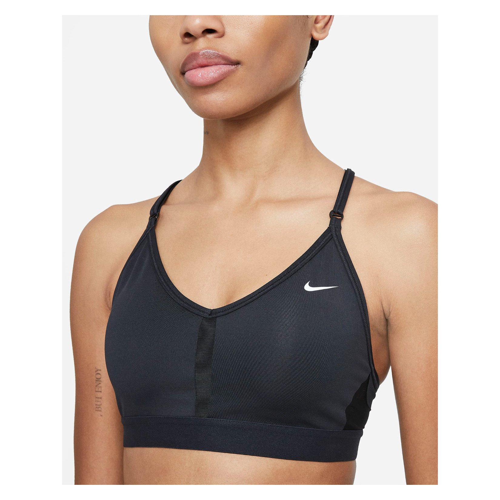 Nike Womens Dri-FIT Indy Light-Support Padded V-Neck Sports Bra