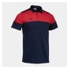 Joma Crew V Short Sleeve Polo Shirt Navy-Red