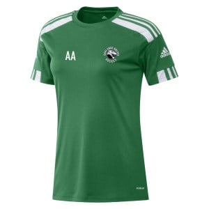 adidas Womens Squadra 21Short Sleeve Shirt (W) Team Green-White