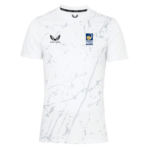 Castore Marble Printed Short Sleeve Training Tee White-Grey-Black