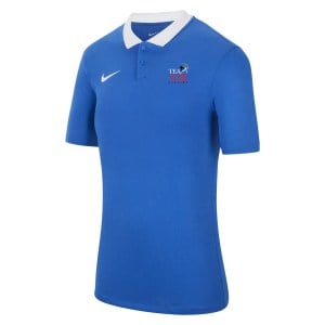 Nike Dri-FIT Park Poly Cotton Polo (W) - Royal Blue/White/White